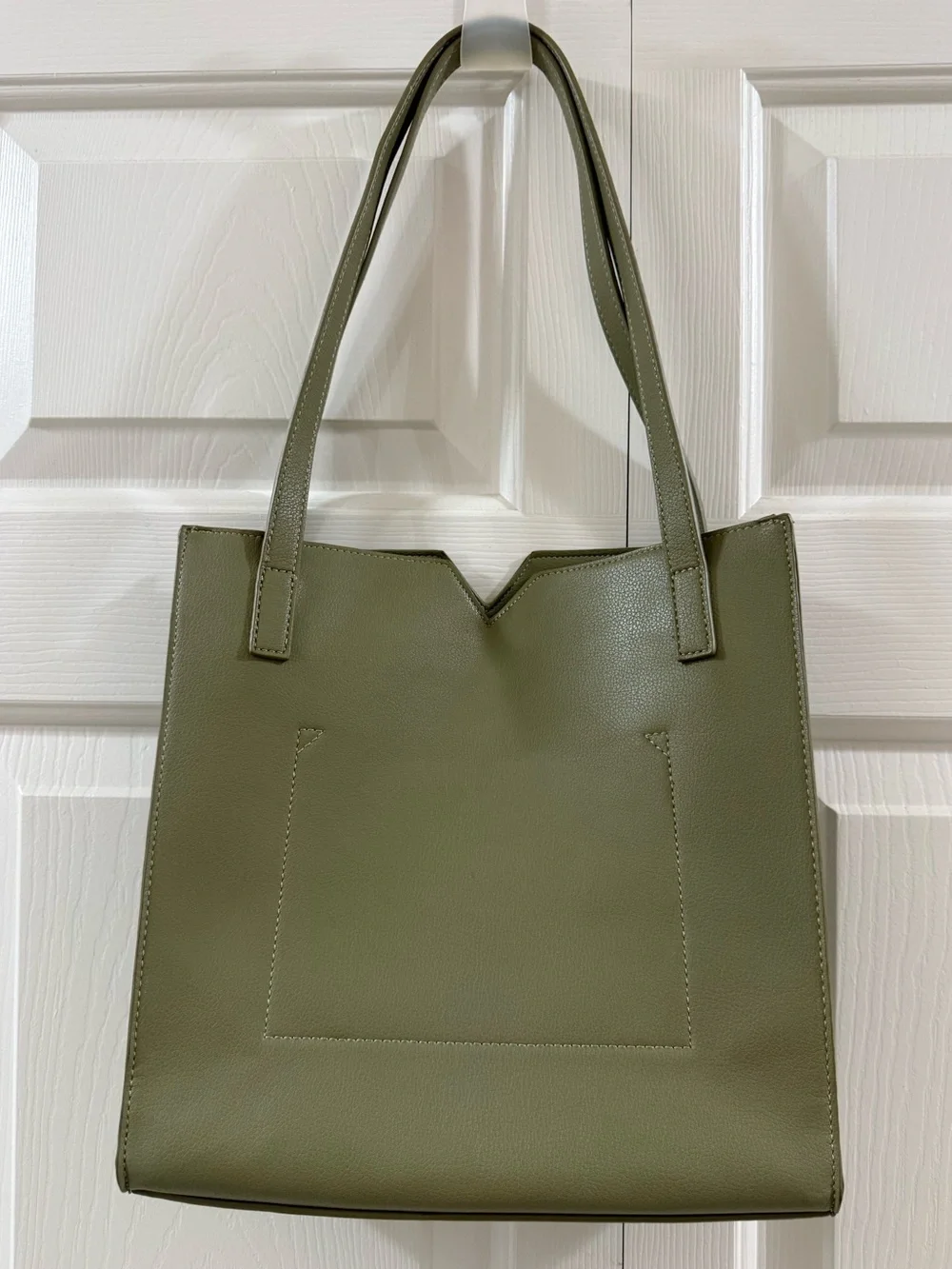 Pixie Mood Alicia Tote Sage Green Vegan Leather Zip Top Shopper Purse Bag